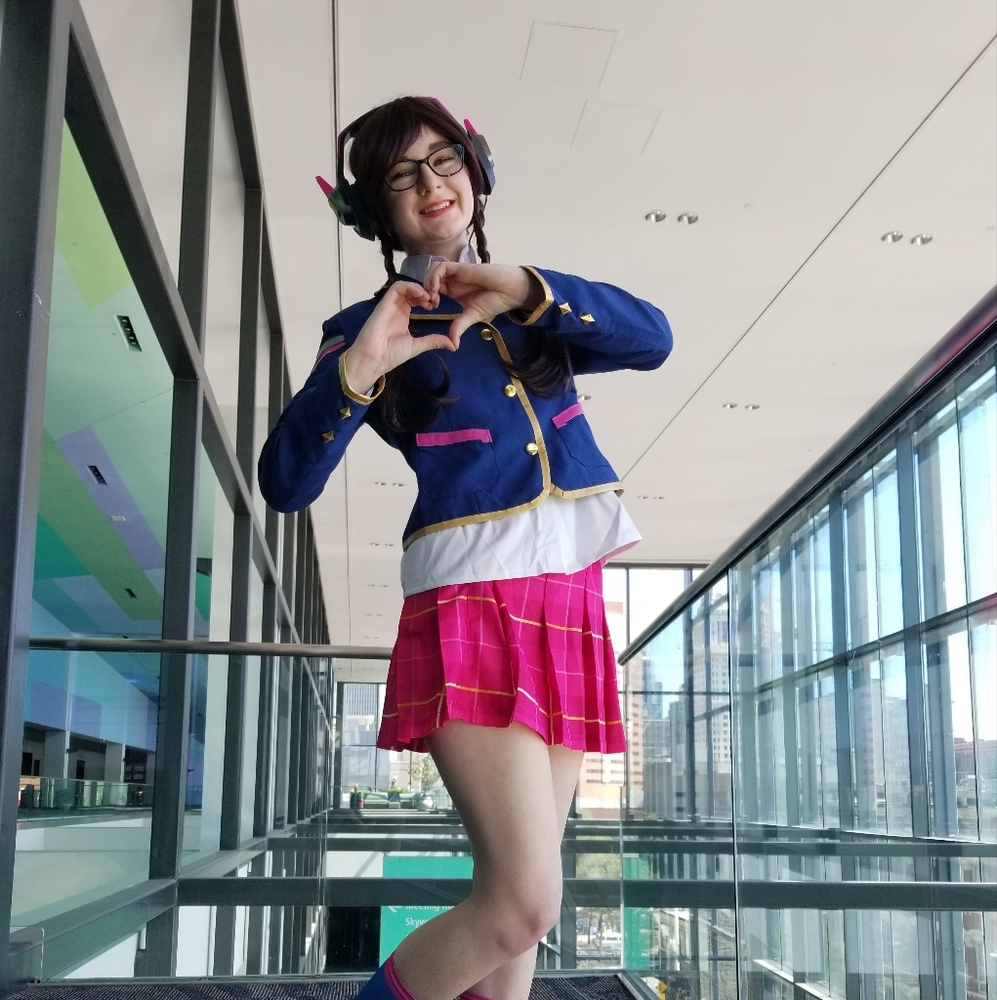 Overwatch Academy D.va Cosplay